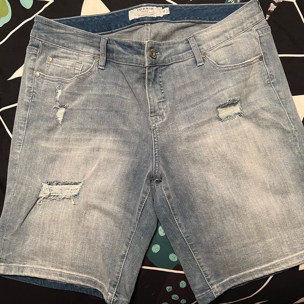 Torrid denim Bermuda shorts